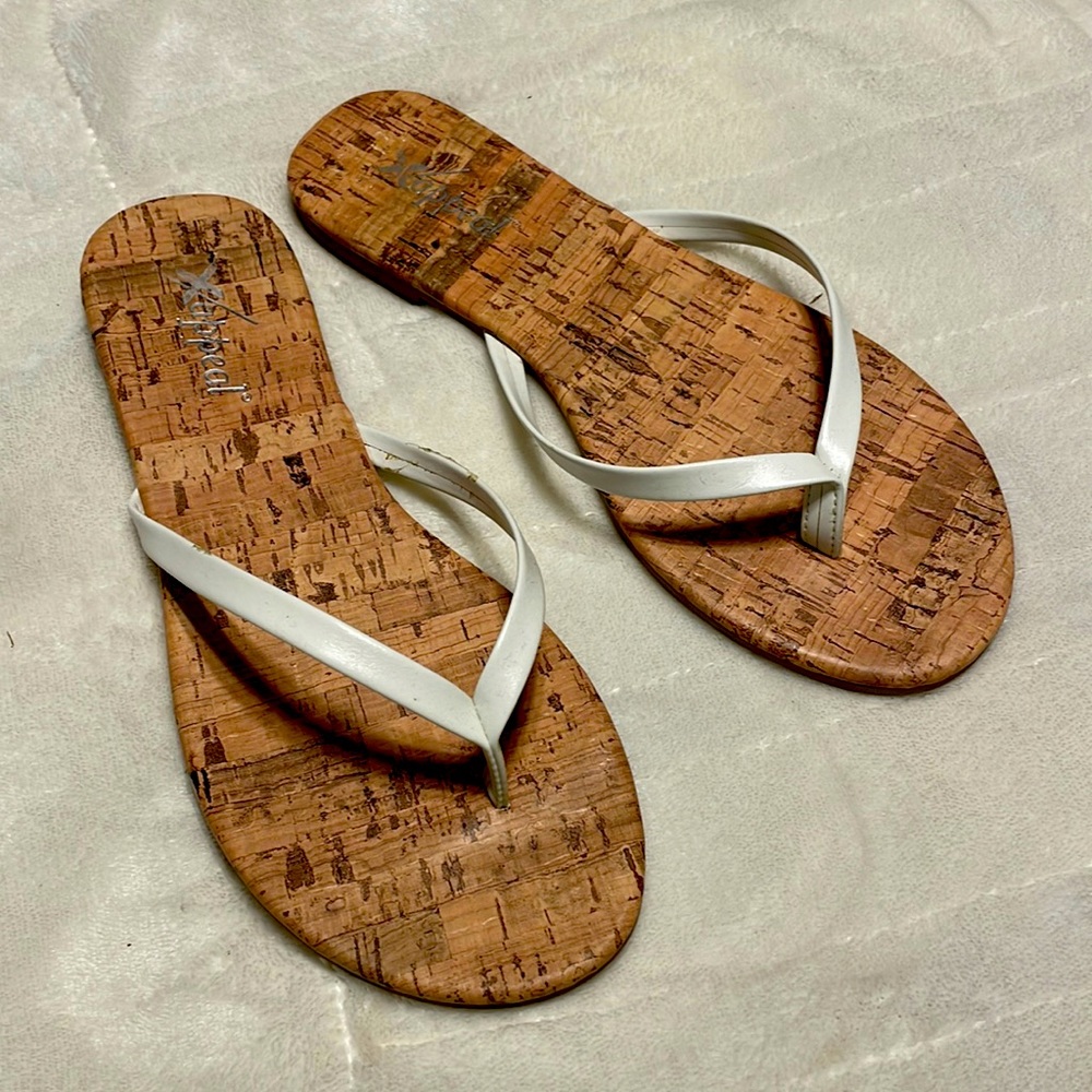 White Flip Flops